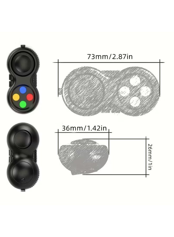 HAOSHICS Stress Relief Handle Fidget Toy – Creative Plastic Hand Grip Toy for Anxiety, Focus and Relaxation (Yellow) - Image 3